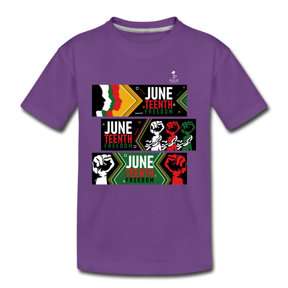 Juneteenth - Freedom Day Kids Premium T-Shirt - purple