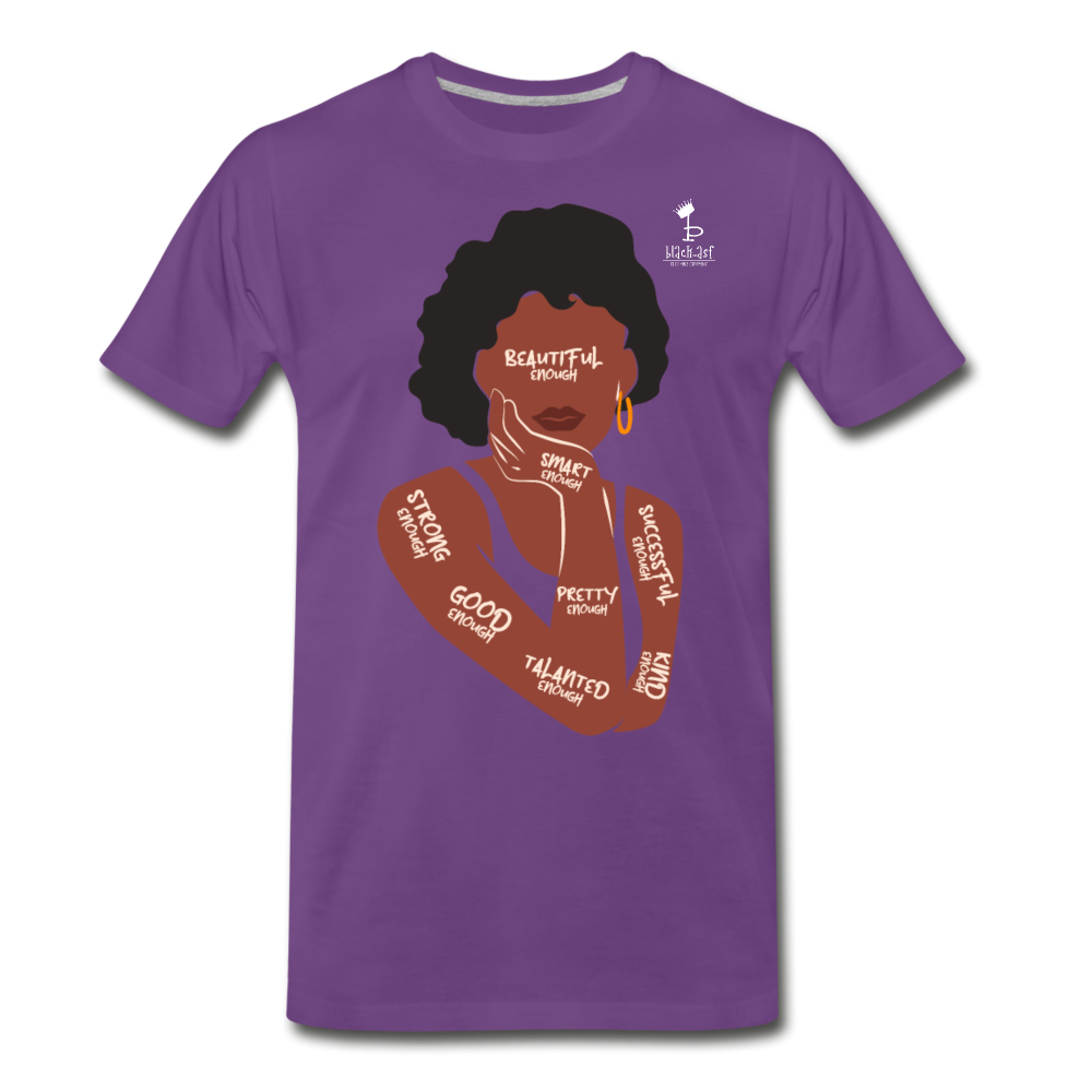 I Am Enough Women's Premium T-Shirt - purple