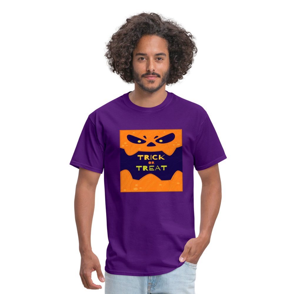 Trick or Treat - Halloween Tee - purple
