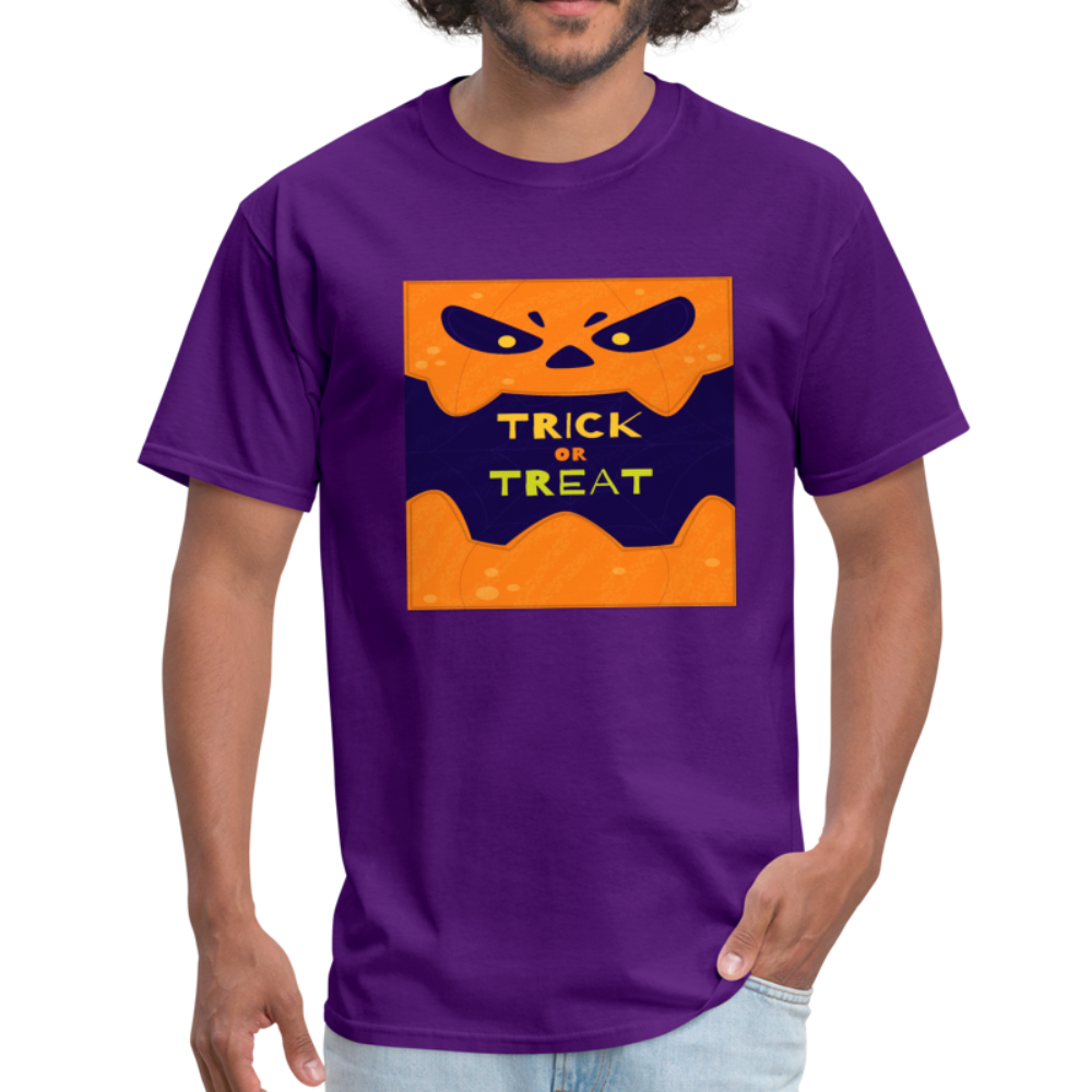 Trick or Treat - Halloween Tee - purple