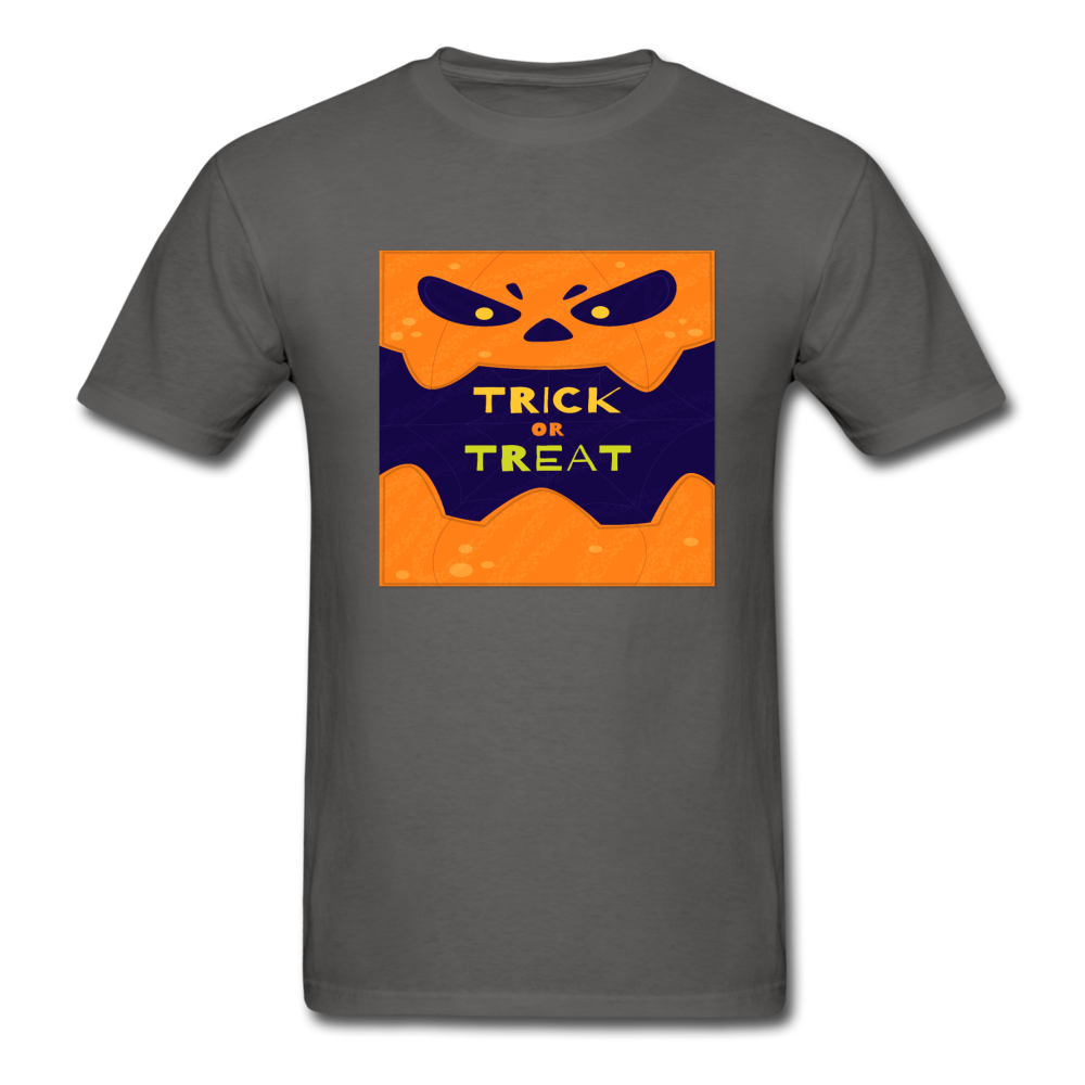 Trick or Treat - Halloween Tee - charcoal