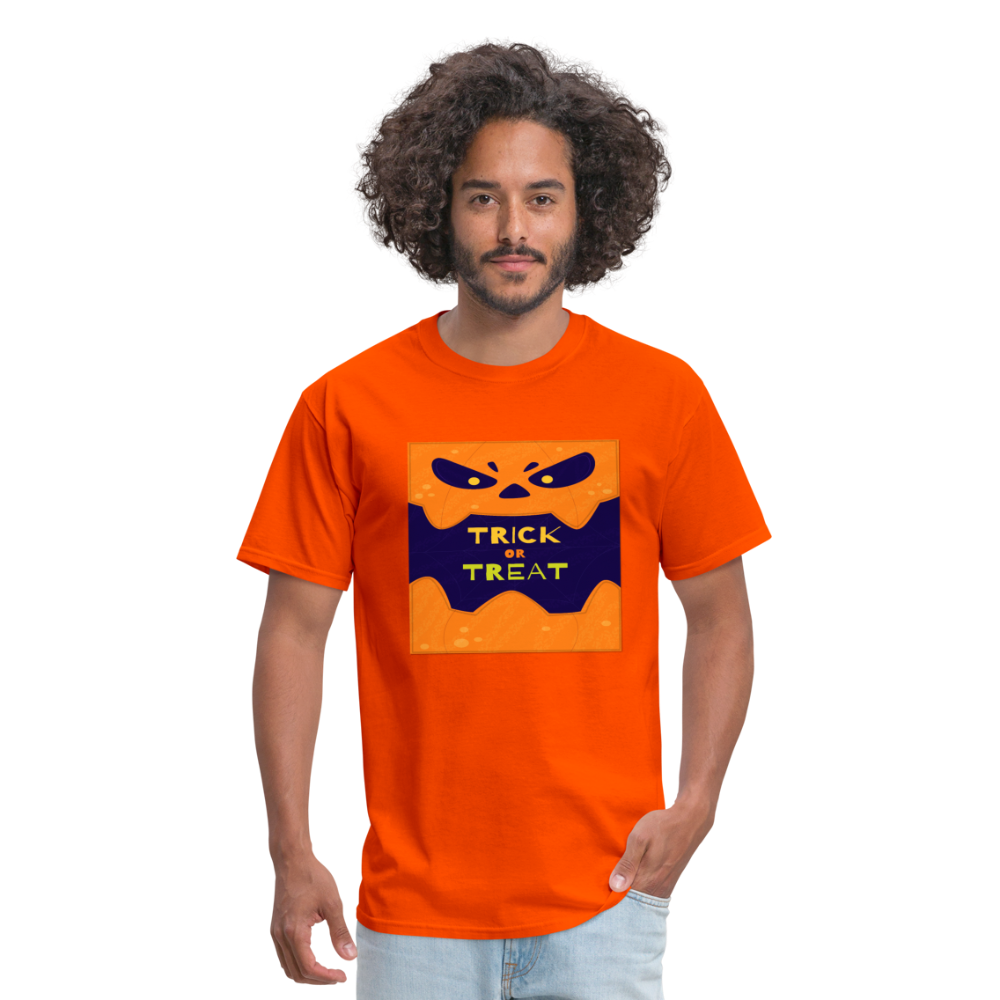 Trick or Treat - Halloween Tee - orange