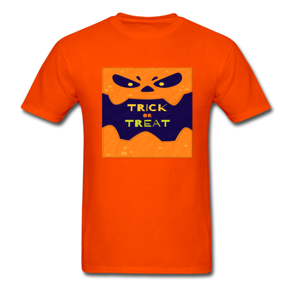 Trick or Treat - Halloween Tee - orange