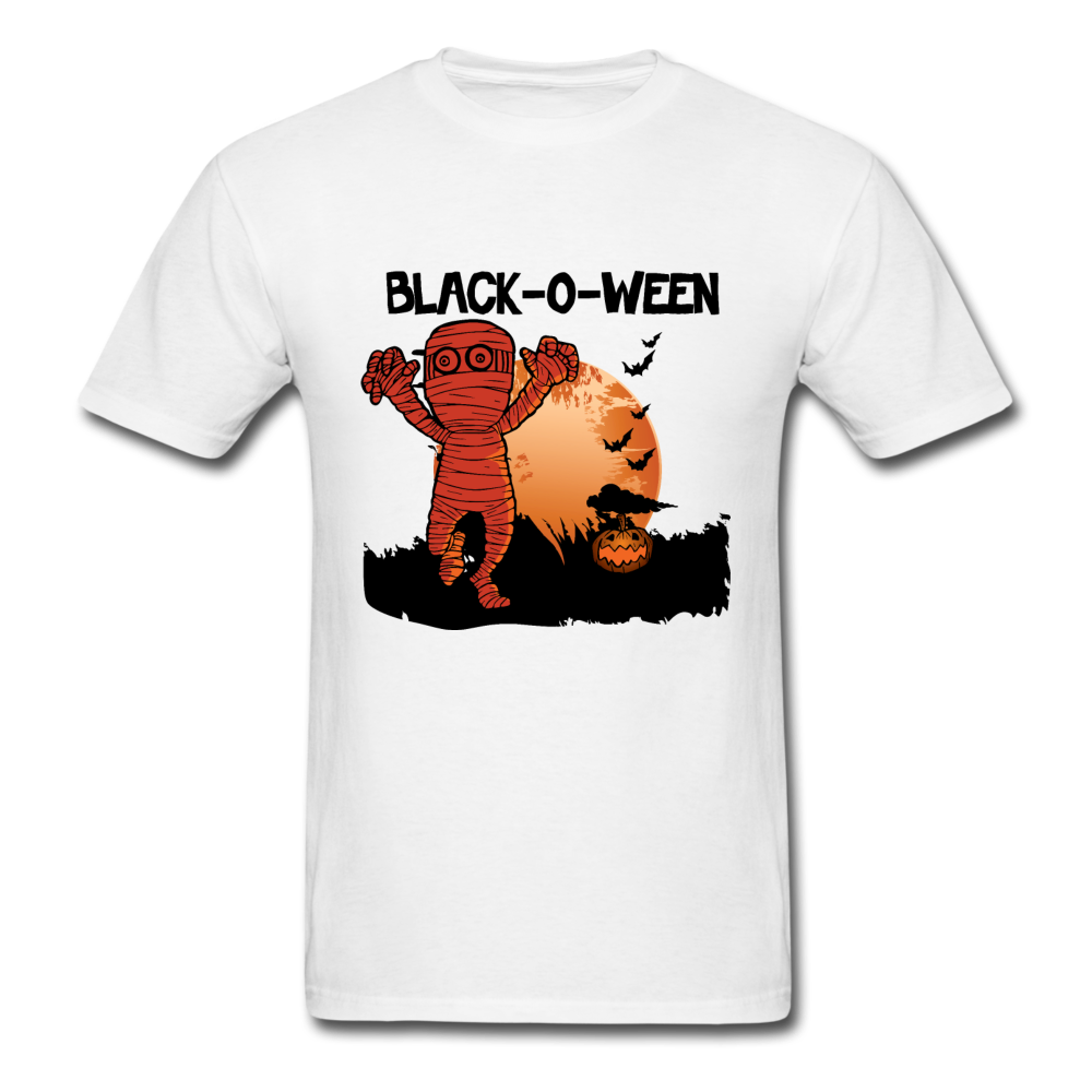 Black-O-Ween Halloween T-Shirt - white