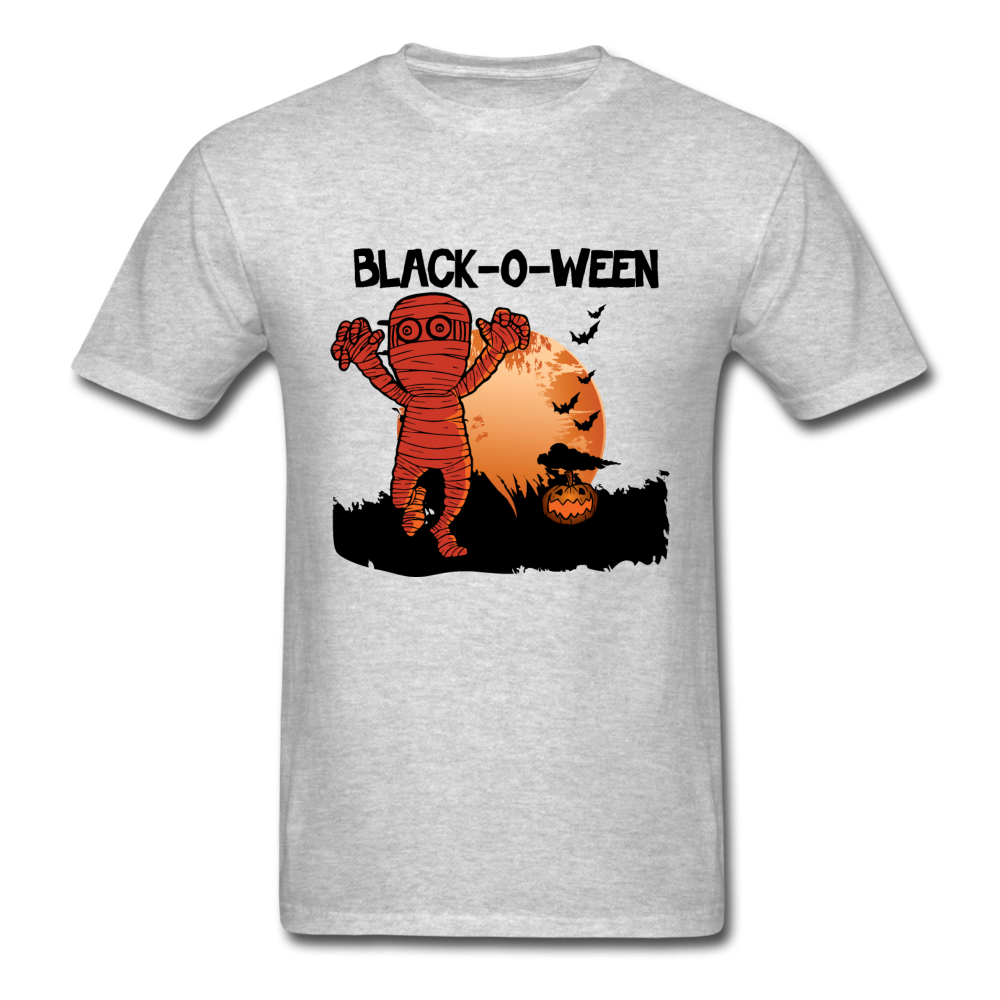 Black-O-Ween Halloween T-Shirt - heather gray