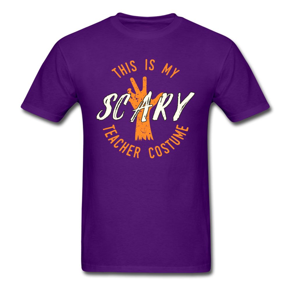 Scary Teacher Halloween T-Shirt - purple