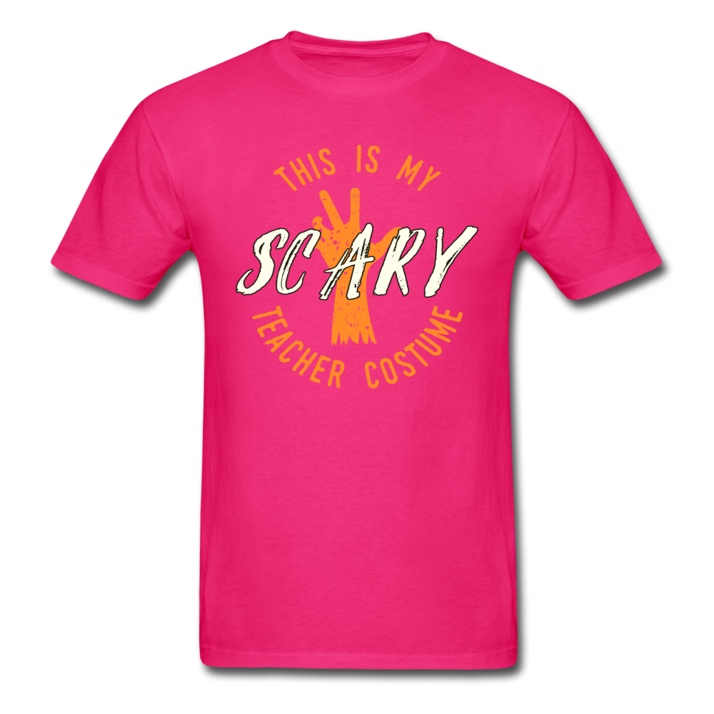 Scary Teacher Halloween T-Shirt - fuchsia