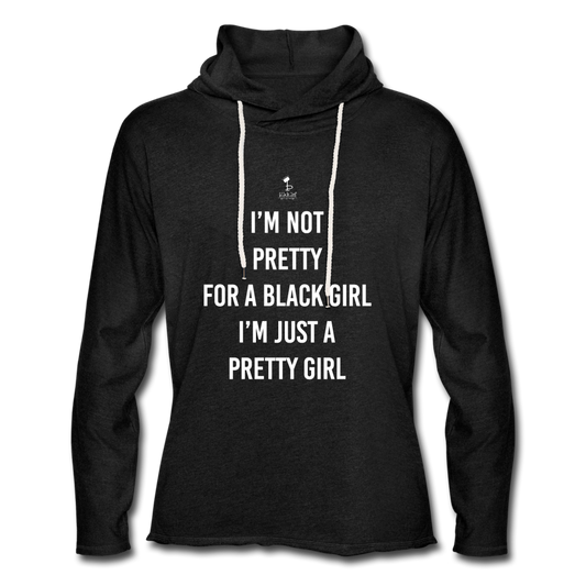 Pretty Black Girl Hoodie - charcoal grey