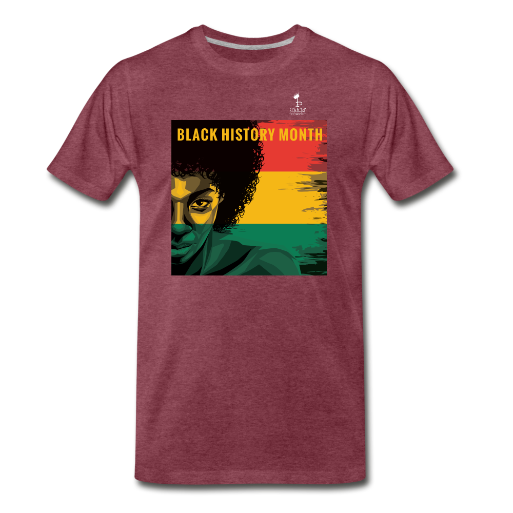 Black History Month Premium T-Shirt - heather burgundy