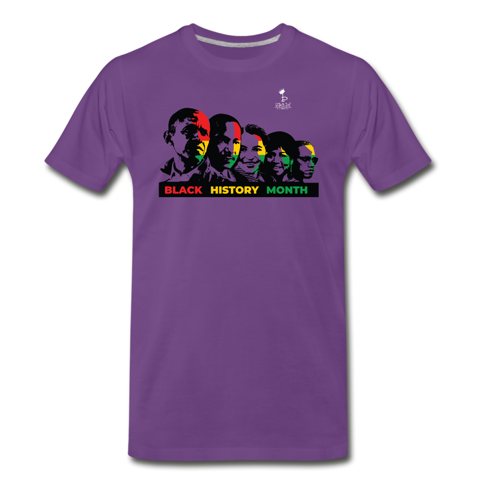 Black Leaders - Premium T-Shirt - purple