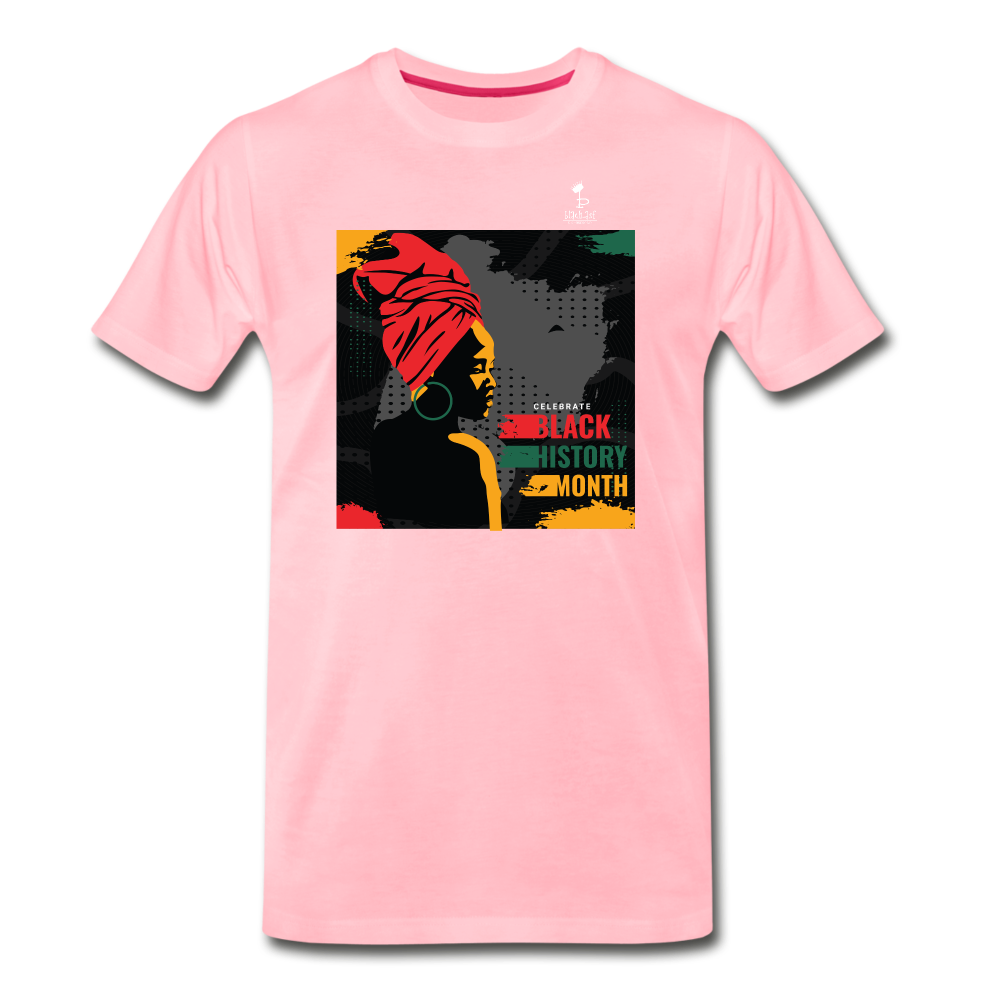 Celebrate Black History Month - Premium T-Shirt - pink