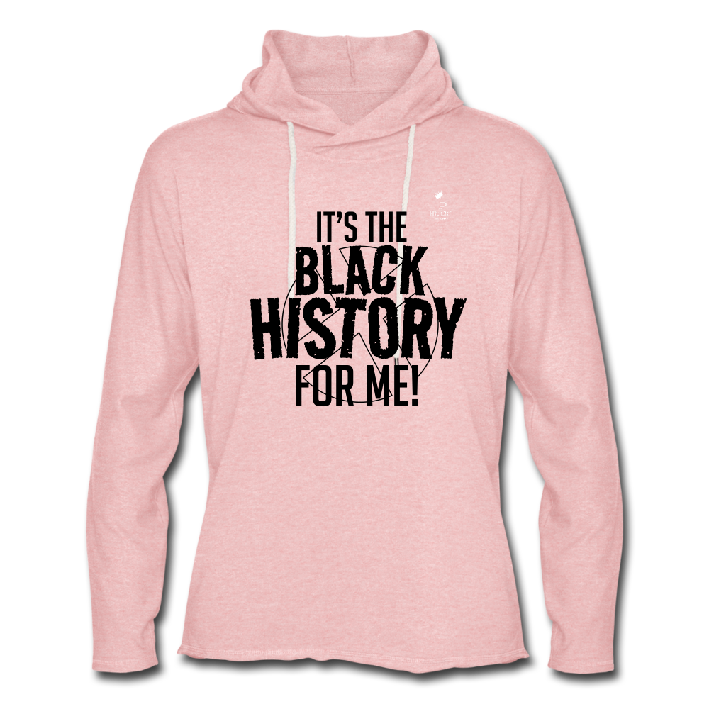 It's The Black History For Me - Lightweight Terry Hoodie - cream heather pink