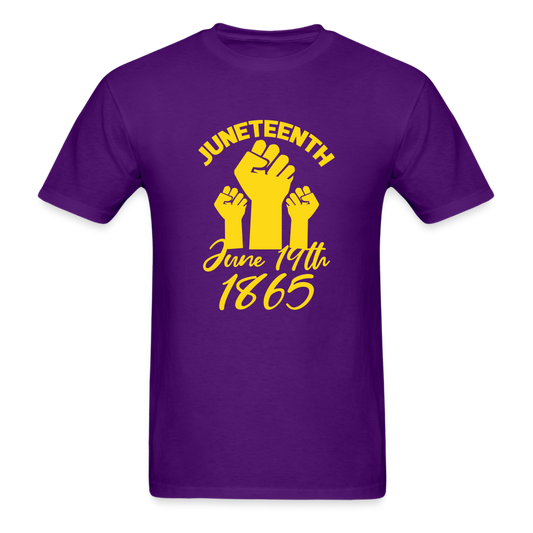 Juneteenth Velvet T-Shirt - purple