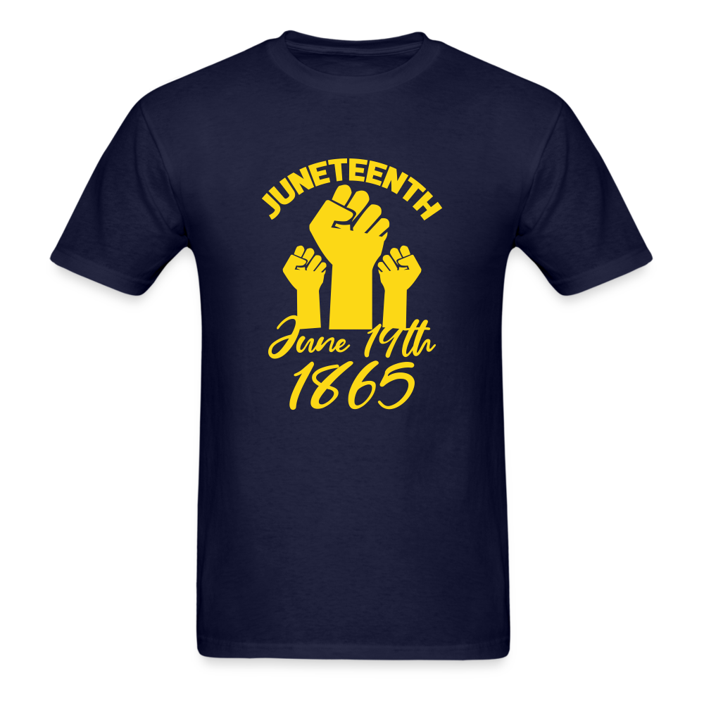 Juneteenth Velvet T-Shirt - navy