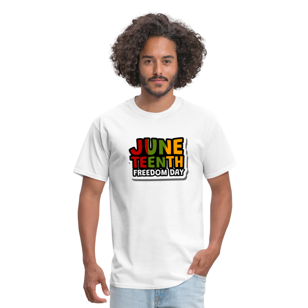Juneteenth Freedom Day T-Shirt - white