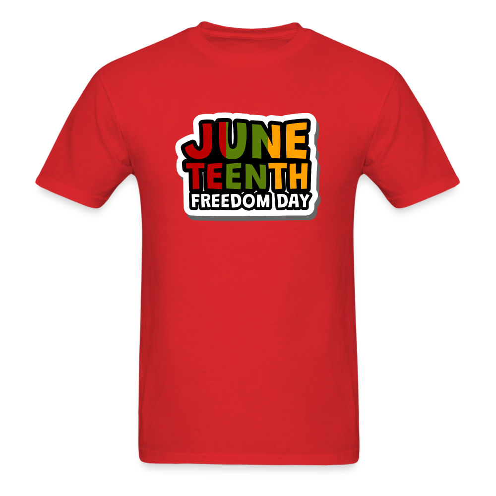 Juneteenth Freedom Day T-Shirt - red