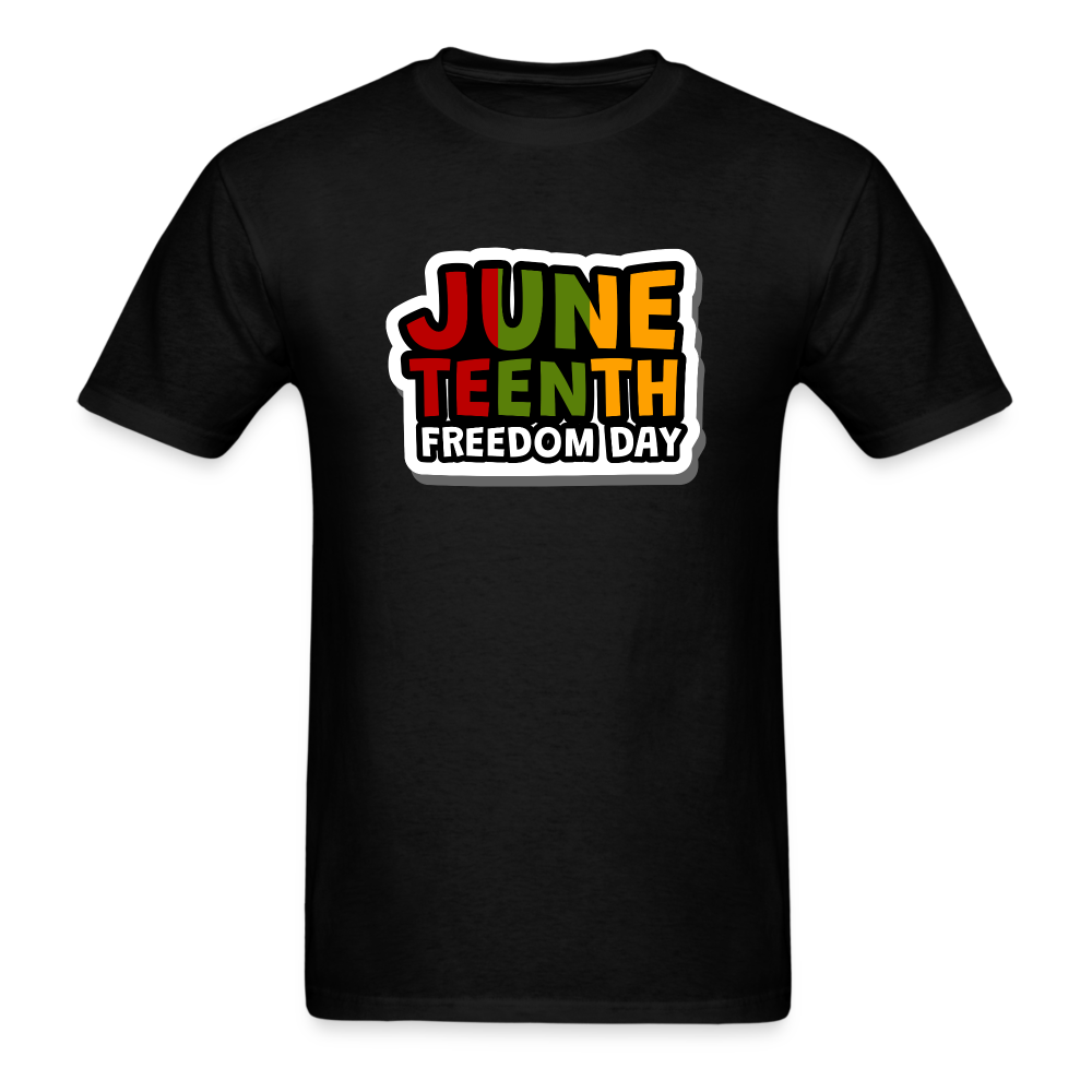 Juneteenth Freedom Day T-Shirt - black