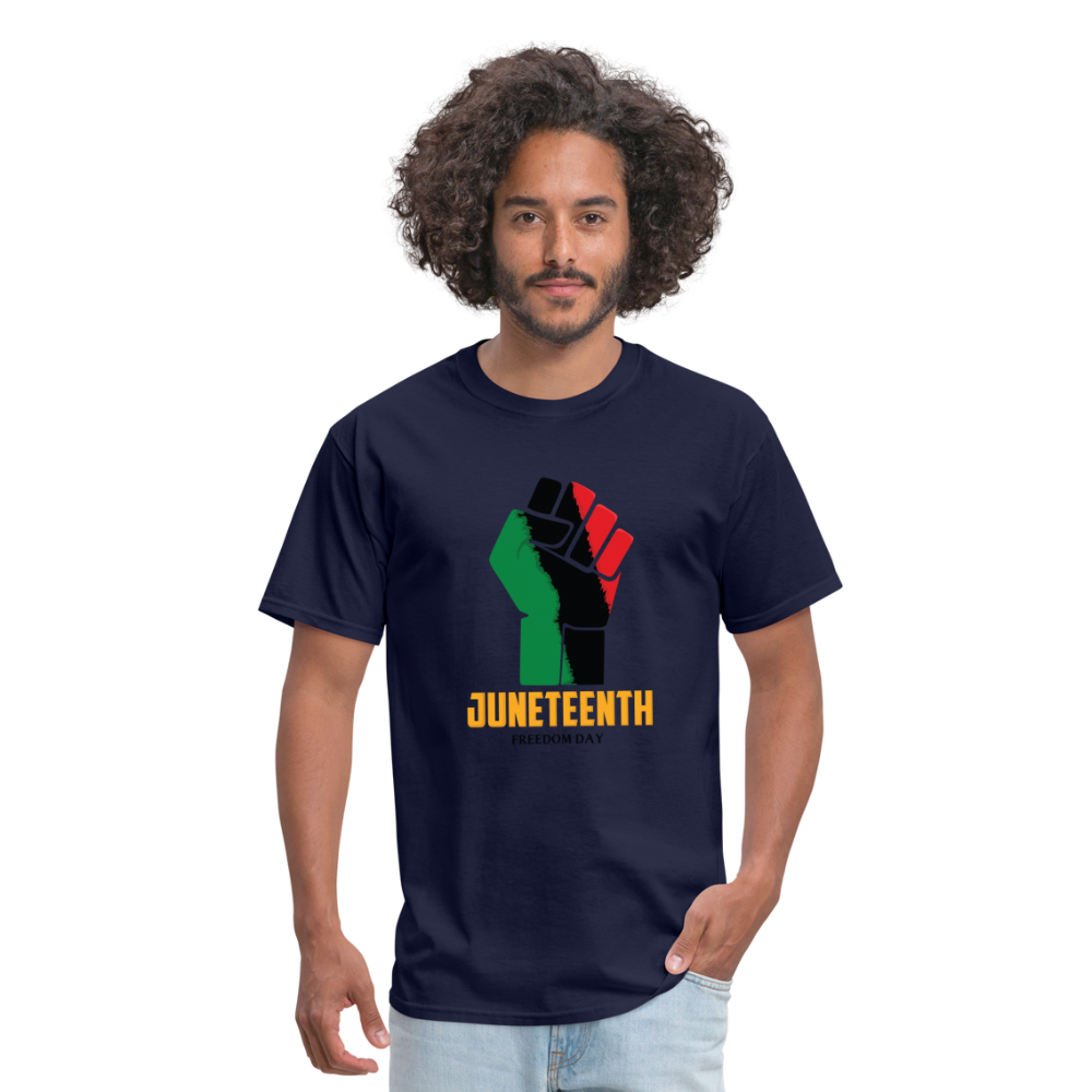 Juneteenth Freedom Day Classic T-Shirt - navy